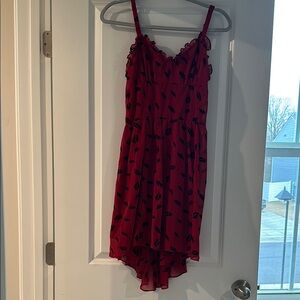 Royal Bones Red Asymmetrical Dress